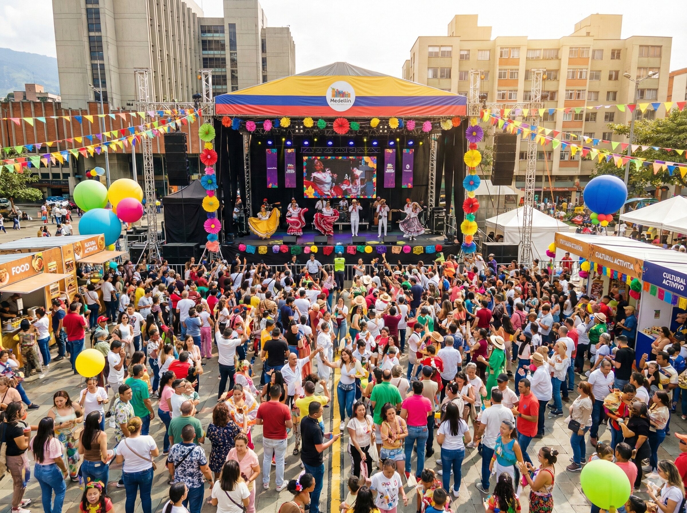 Eventos comunitarios organizados por FUNDECU en Medellín, Antioquia